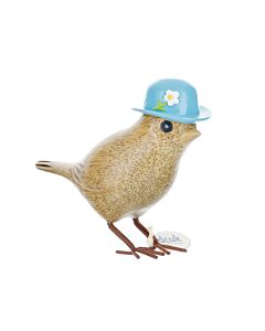DCUK Sparrows with Hats-Blue Flower